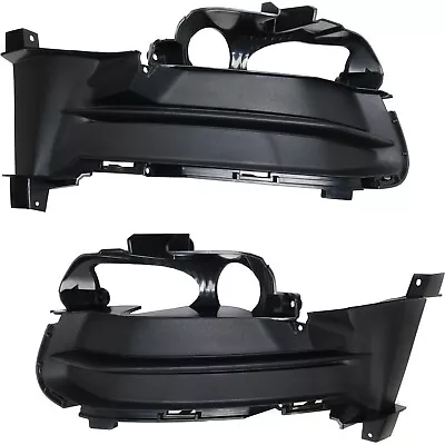 New Fog Light Cover For 2015-2017 Ford Mustang Front Left & Right Side Black 2Pc • $84.35