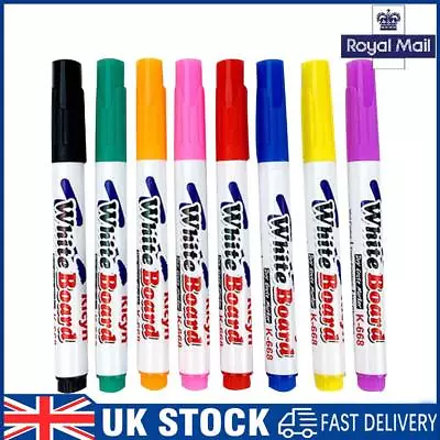 Magical Water Painting Pen Erasable Drawing Whiteboard Floating Pen (8pcs) • £6.19