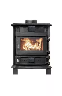 Cast Iron Log Wood Burner Stove 5 KW Multifuel Fire Place • £279.99