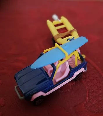 REDUCED Vintage Majorette JP4 Set - Car With Surfboard And Speedboat And Trailer • £10.50