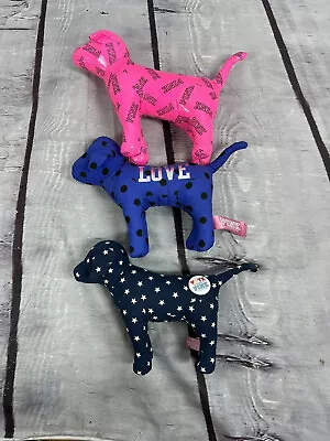 Love Pink Victoria's Secret Dog Collectible Lot Of 3 Plush • $24.95