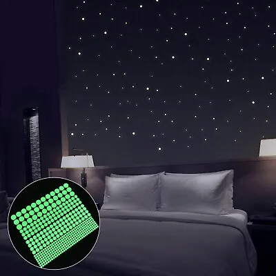400pcs Kids Ceiling Dot Wall Stickers Bedroom Glow In Dark Like Stars Decoration • $7.48