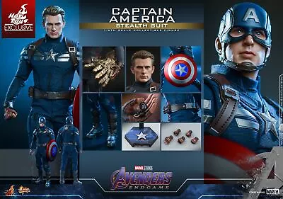 Hot Toys 1/6 Avengers: Endgame Mms607 Captain America Stealth Suit Exclusive Ver • $1029.99