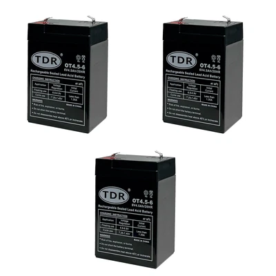 3x 6V 4.5AH Battery / AGM VRLA Lead Acid Battery - Replace 6V 4.5AH 6V 4AH • $68.95