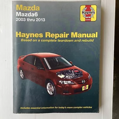 Haynes Mazda 6 Repair Manual 61043 For 2003 - 2013 Models • $19.99