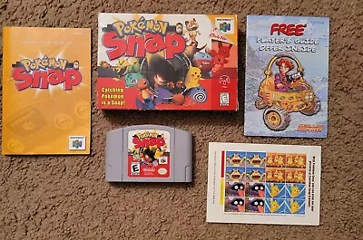 Pokemon Snap N64 Complete CIB Used Instructions Sticker Sheet Nintendo Retro • $99