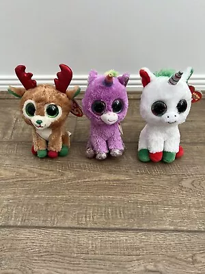 Kids Stuffed Toy Beanie Boos X3 See Picture • $35