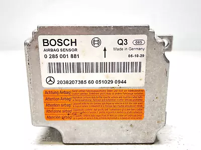 05-07 Mercedes C230 C320 W203 Sedan Srs Control Module A2038207385 Lot216 Oem • $53.10