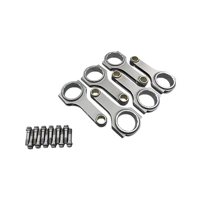 CXRacing H-Beam Rods Conrod + Bolts For Audi VW RS4 V6 2.6L 2.7T 2.8L 154mm • $363.92