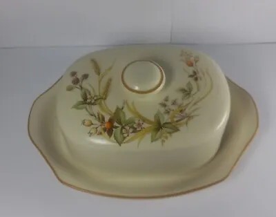 M & S Harvest Ceramic Butter Dish Marks And Spencer Small Chip • £3