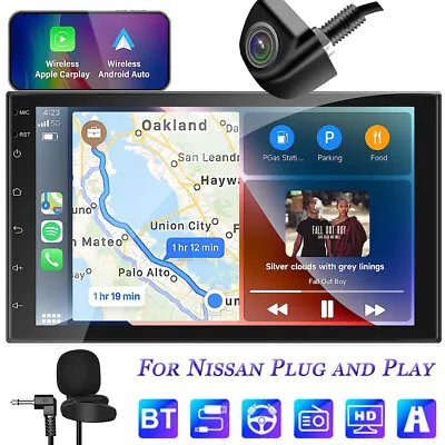 7  Android 12 Double 2DIN Car Stereo GPS NAVI Head Unit Carplay WiFi For Nissan • $159.99