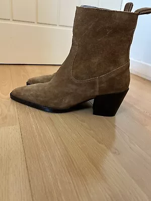 Mango Brown Ankle Boot Size 7  • £35