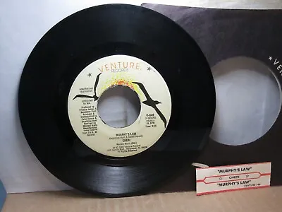 Old 45 RPM Record - Venture V-949 - Cheri - Murphy's Law (vocal & Instrumental) • $1.99