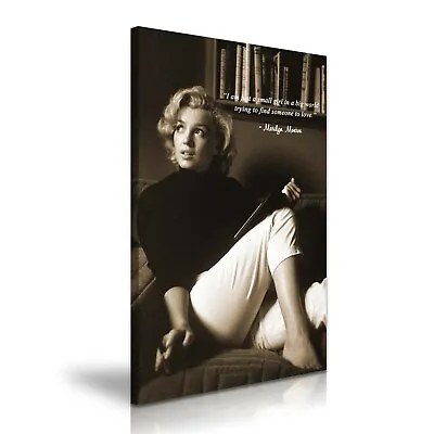 Marilyn Monroe Love Quote Holding Book Modern Art Canvas Print~ 5 Sizes  • £12.99
