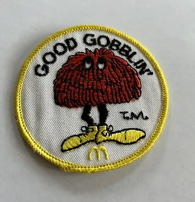 Vintage McDonalds Restaurant Good Gobblin Patch Embroidered Excellent Condition • $9.99