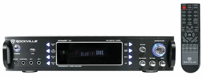 $122.47 • Buy Rockville RPA60BT V2 1000 Watt 2-Ch USB Bluetooth DJ/Pro/Karaoke Amplifier Mixer