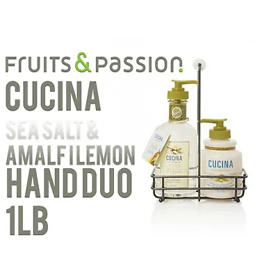 Fruits & Passion Cucina Sea Salt And Amalfi Lemon Hand Care Duo Set • £35.65