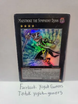 Yu-Gi-Oh Maestroke The Symphony Djinn YS12 1st Edition Super Rare Heavy Played  • $1.75