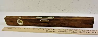 Antique Vintage Wood Carpenters Cabinet Makers Level 18 Inch • $11.61