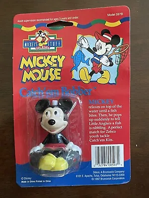 Vintage 1997 Mickey Mouse Zebco Model #597B Catch'em Bobber New In Package • $9.99