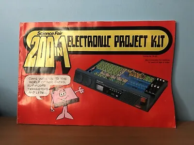 Instructions And Project Book For Science Fair 200 In 1 Electronic Project Kit • £12