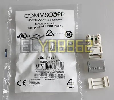 QTY:25 FOR Commscope Six Types Of Network Information Module RJ45CAT6 MGS400-262 • $46.99