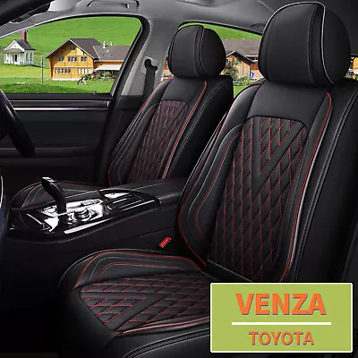 PU Leather For Toyota Venza 2009-2023 Car 5-Seat Covers Front&Rear Pad Full Set • $129.27