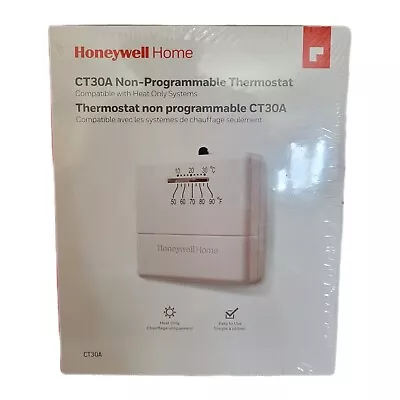 Honeywell CT30A Mechanical Non Programmable Thermostat White 120V Heat Only New • $13.40