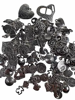 50 Mixed Pendant Charms Antique Tibetan Silver Tone Jewellery Wide Selection • £3.49