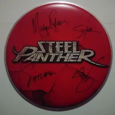 Steel Panther Drumhead Signed Concert Merch Nm  • $150