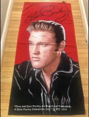 A Elvis Presley Beach Towel Signature Style All Cotton Beach Pool Towel • $12.97