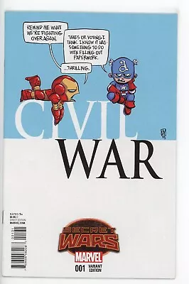 CIVIL WAR #1 NEAR MINT 2015 SKOTTIE YOUNG VARIANT 1st PRINT MARVEL COMICS B-220 • $5.95