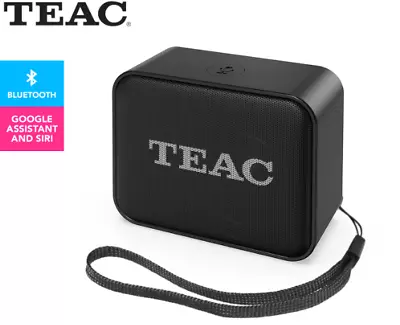 TEAC Voice Assistant Bluetooth Speaker With Carry Strap Compact Portable- Black  • $133.57
