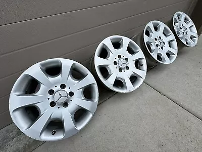 16  MERCEDES BENZ W203 C230 C320 C CLASS OEM FACTORY STOCK WHEELS RIMS 5x112 • $544