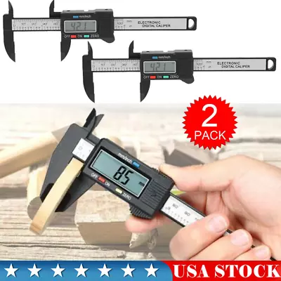 6  150mm Digital Caliper Micrometer LCD Gauge Vernier Electronic Measuring Ruler • $10.66