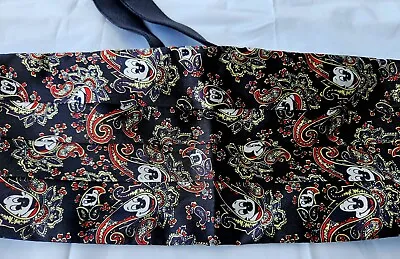 Vintage Collectible Mickey Mouse Paisley Red Silk Cummerbund Disney Mickey Inc • $22.33