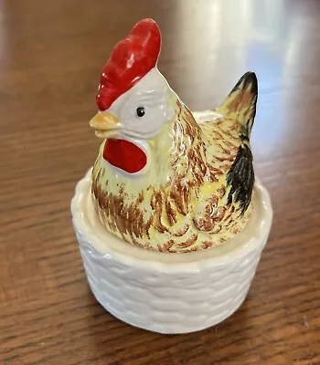 Vintage Lefton Chicken On Nest Salt & Pepper Shakers New • $9.99