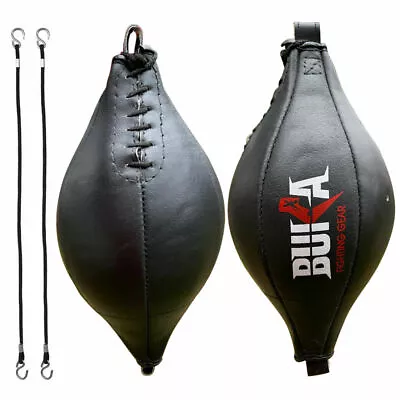 Buka™ Double End Leather Speedball Gym Workout Speed Punching MMA Training Bag • $35.99