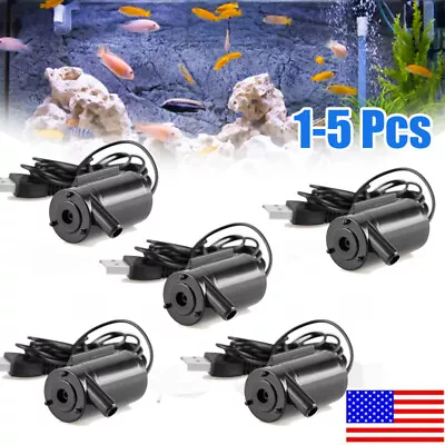 Mini Water Pump Mute Submersible Garden Fountain Fish Tank Fountain Tool USB 5V • $6.09