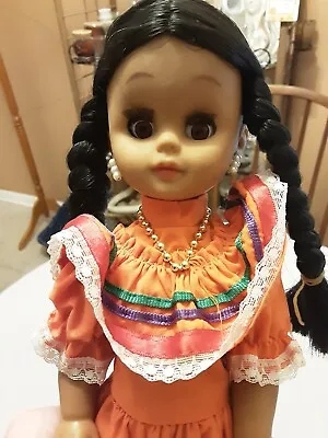 Vintage Hispanic / Mexican / Latina Doll With Blinking Eyes • $14.99