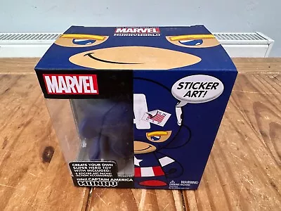 Marvel Mini Captain America Munny Sticker Art Create Your Own Super Hero Toy • £6.99