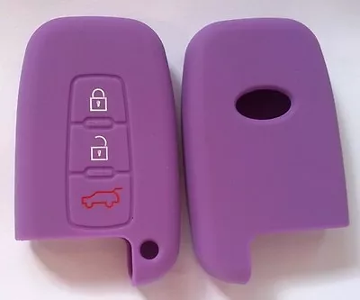 PURPLE CAR SMART KEY COVER For HYUNDAI VELOSTER SR IX35 ACCENT ELANTRA I30 • $8.99