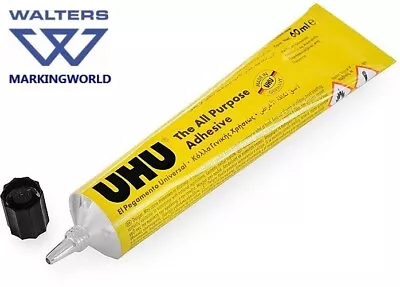 UHU All Purpose Adhesive 60ml Clear Glue Adhesive Glue Multi-Purpose • £3.29