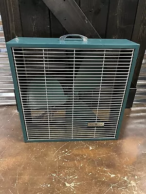 Vintage Emerson Electric 746310-AW Metal Box Fan 2 Speed Aqua Works • $139.99