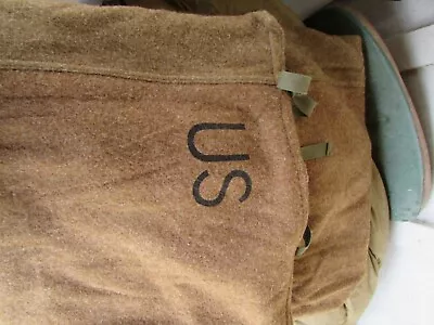 Vintage WW2 US Army Sleeping Bag WOOL 11-22-44' B & N HAT Co. VG Condition • $25