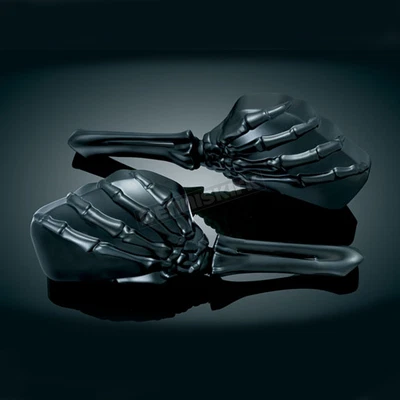$179.96 • Buy Kuryakyn Black Skeleton Hand Mirrors - 1758