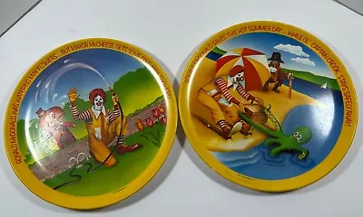 Vintage 1977 McDonald’s Plastic Plates Lexington Made In USA Spring Summer • $13.50