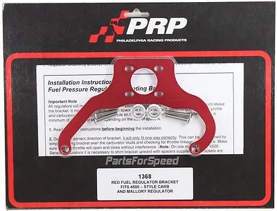 PRP 1368 Fuel Pressure Regulator Bracket Mallory / Dominator Made In The USA • $45.99