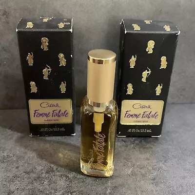 2 Bottles Ciara Revlon Femme Fatale Cologne Spray 0.45 Oz  Original Vintage • $29.97