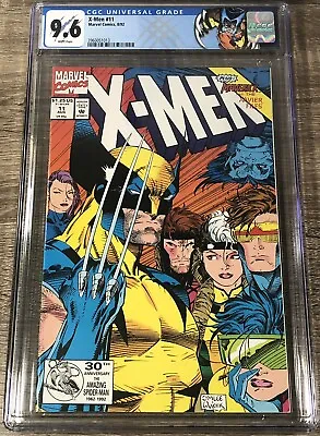X-men #11 CGC 9.6 Wolverine Cover Jim Lee 1992 - Wolverine RETIRED LABEL 🔑🔥 • $69.99